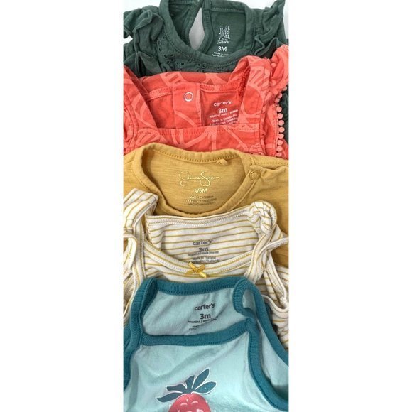 Baby Clothes -3 Body Suits & 2 Rompers - Size 3 Month - Picture 6 of 6